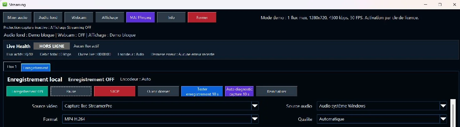 Local recording — excerpt — StreamerPro 3.56.26
